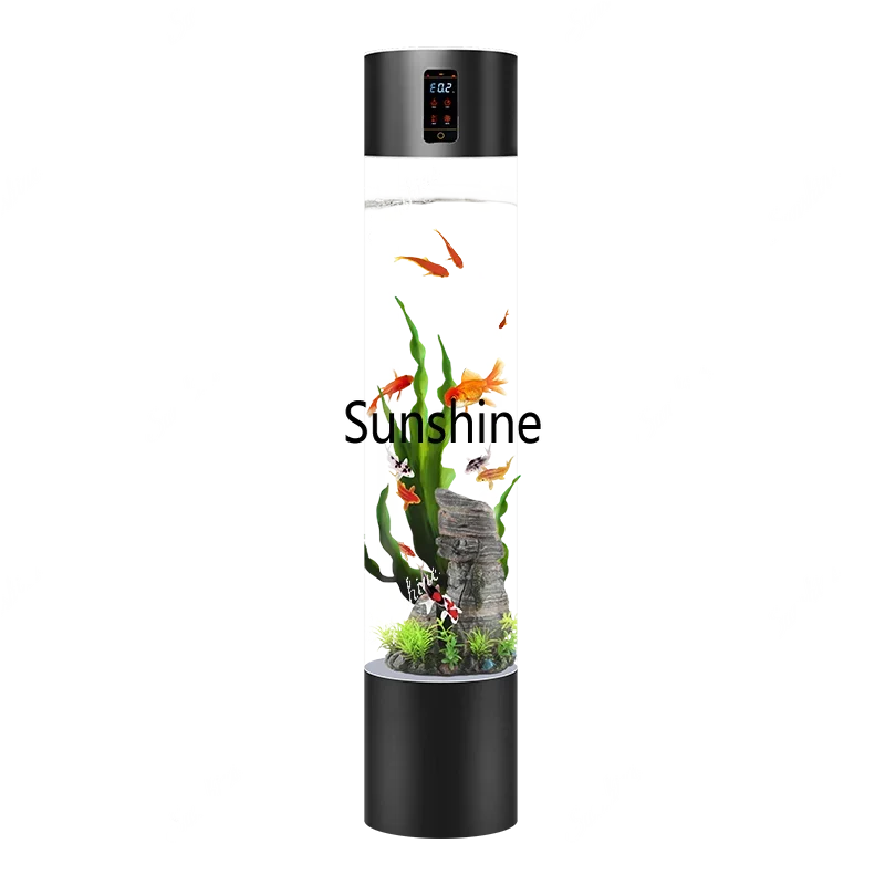 YWater-free intelligent remote control wireless fish tank, silent oxygenated aquarium circulation landing