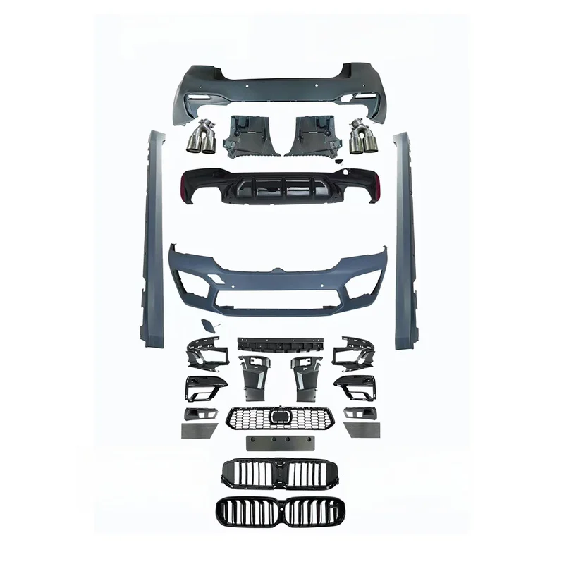 High Quality Old To New M Power Style Body Kit Fit For 5 Series G30 Pre 2018-2020 Upgrade To LCI 2021 M5 Look