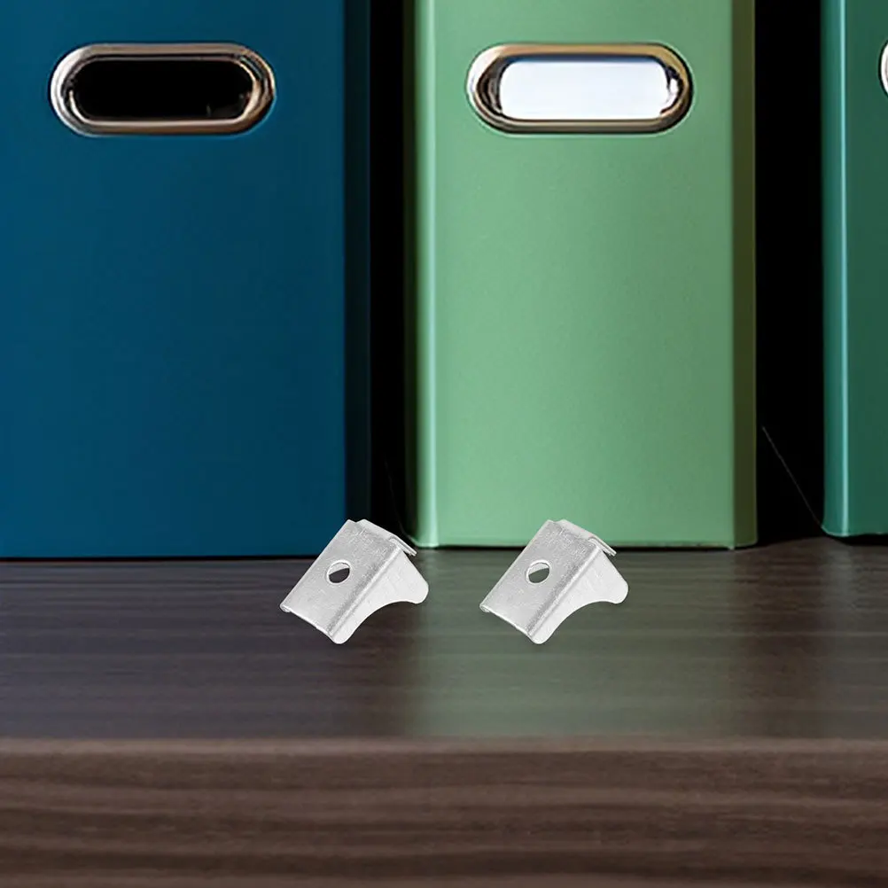 12Pcs Metal Cabinet Shelf Clips Heavy Duty Shelf Support Clips for File Cabinets Display Cabinets Bookcase Shelving