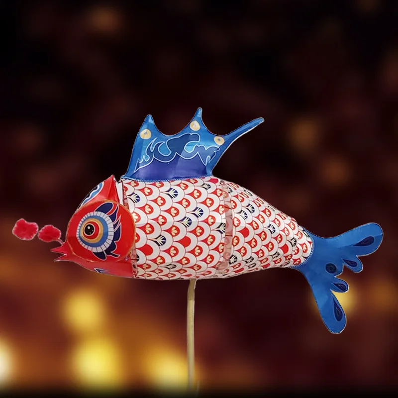 Mid-Autumn Festival Fish Lantern Event Handheld Fish Lantern Garden Traditional Photography Props