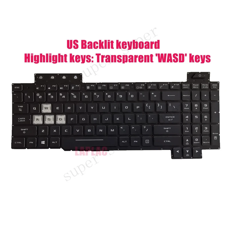 

SSS+ US Backlit keyboard for ASUS TUF Gaming FX505G FX505GM FX505GE FX505GD FX505GT