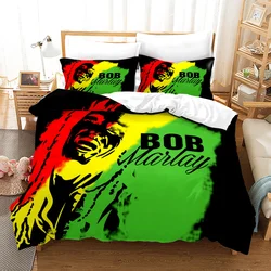 Penutup Selimut Set Tempat Tidur Bob Marley Penutup Selimut Tempat Tidur Kustom Untuk Anak-anak Laki-laki Dewasa Dekorasi