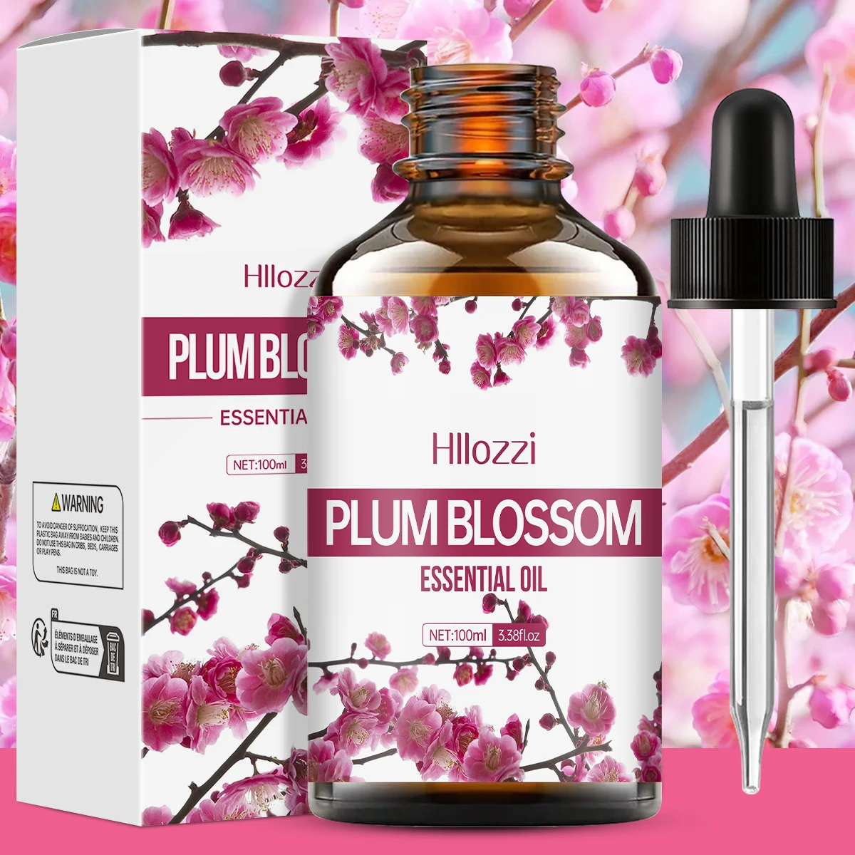 

Plum blossom essential oil can be used for skin care, bath, facial, and aromatherapy diffuser and is suitable for all skin types