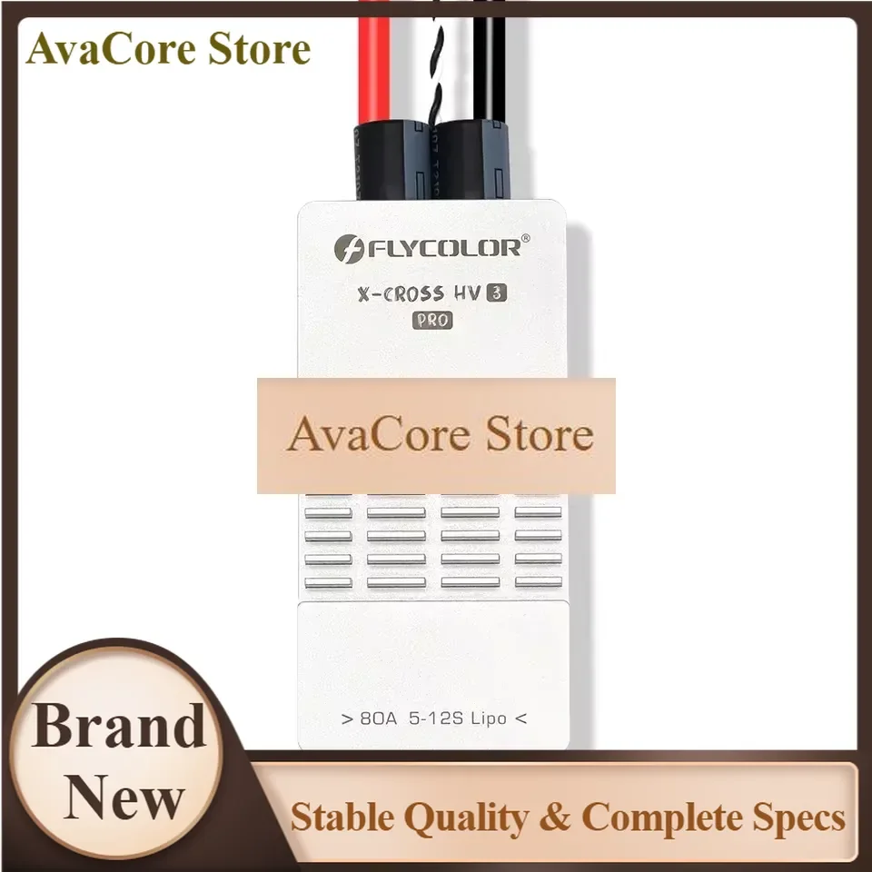 AvaCoreFlycolor X-CROSS HV3 PRO 80A 200A ESC 5-12S BLHeli-32 Dshot Proshot 64MHz ARM 32-Bit Speed Controller For RC FPV Racing D