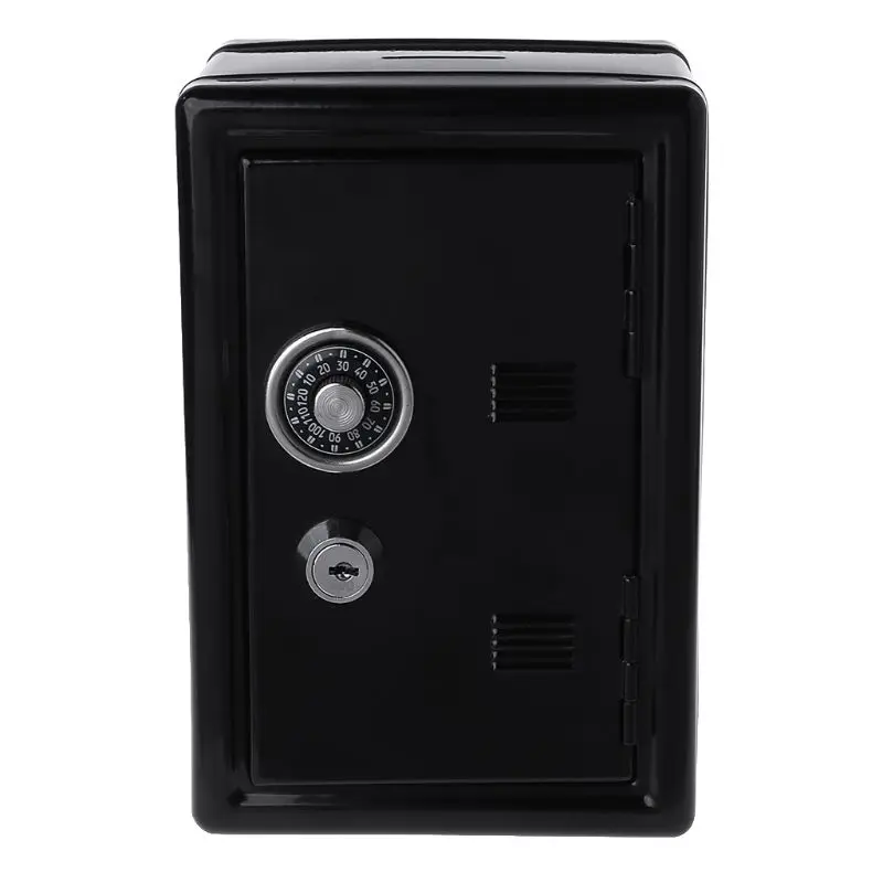 New Safe Security Metal Money Bank Deposit Cash Savings Saving Box 2 Keys Adult Kids Piggy Bank for Storing Some Small Items