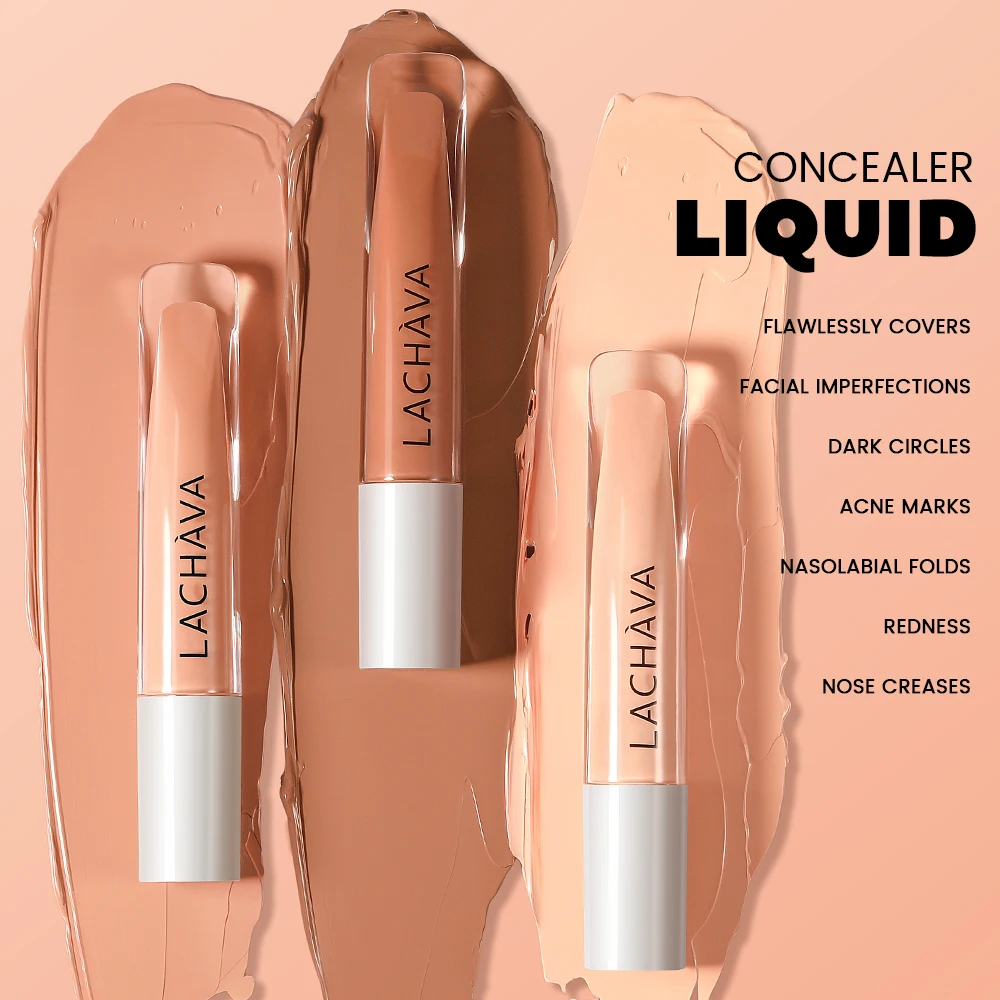 Liquid Concealer High Coverage Waterproof Long Lasting Face Concealer For Dark Circles Acne Marks Spots Multi-use Face Corrector