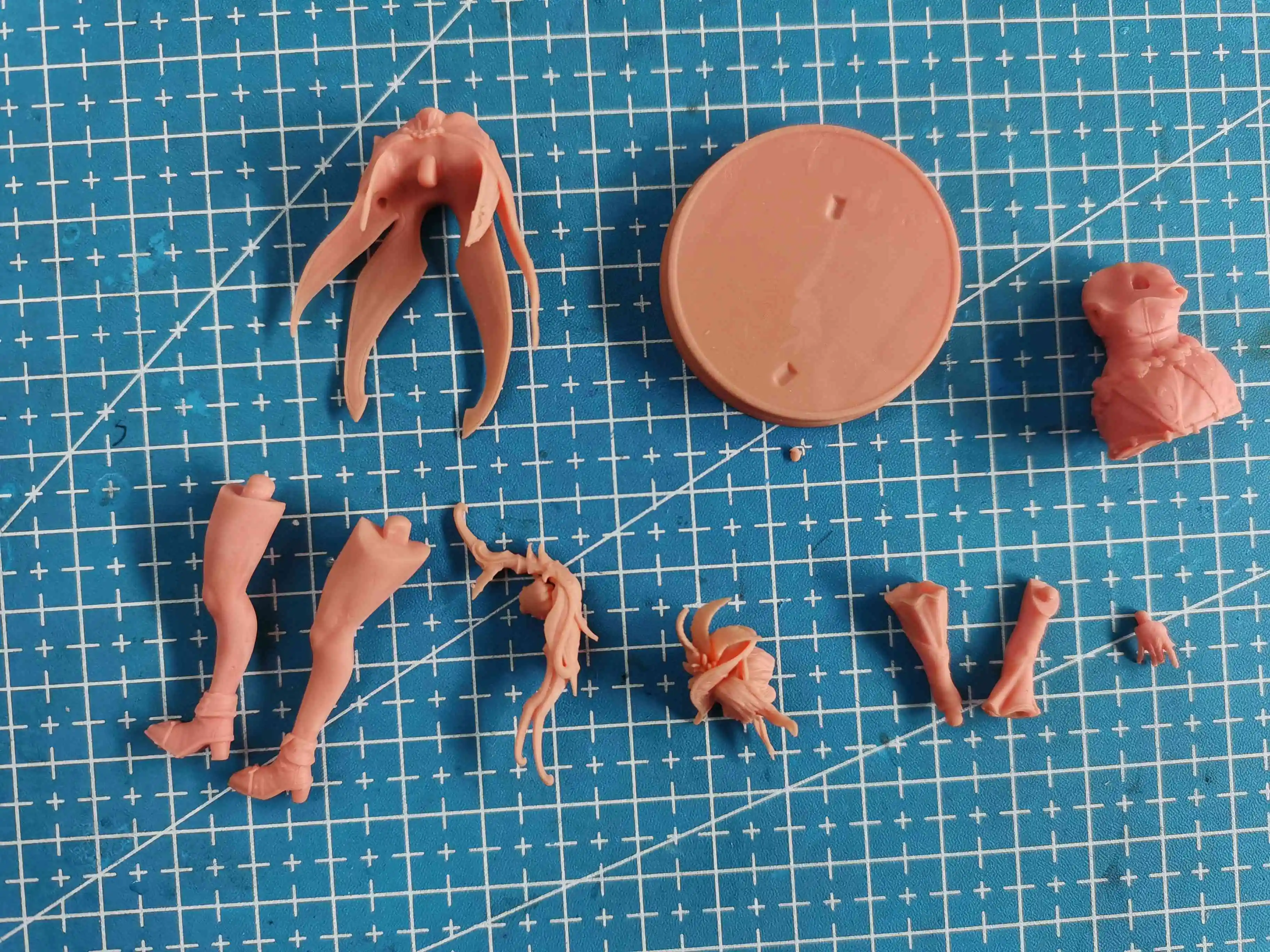 Figurine musicale en résine pour fille, Kit de modèle à l'échelle 1/24, jouets non assemblés et non peints