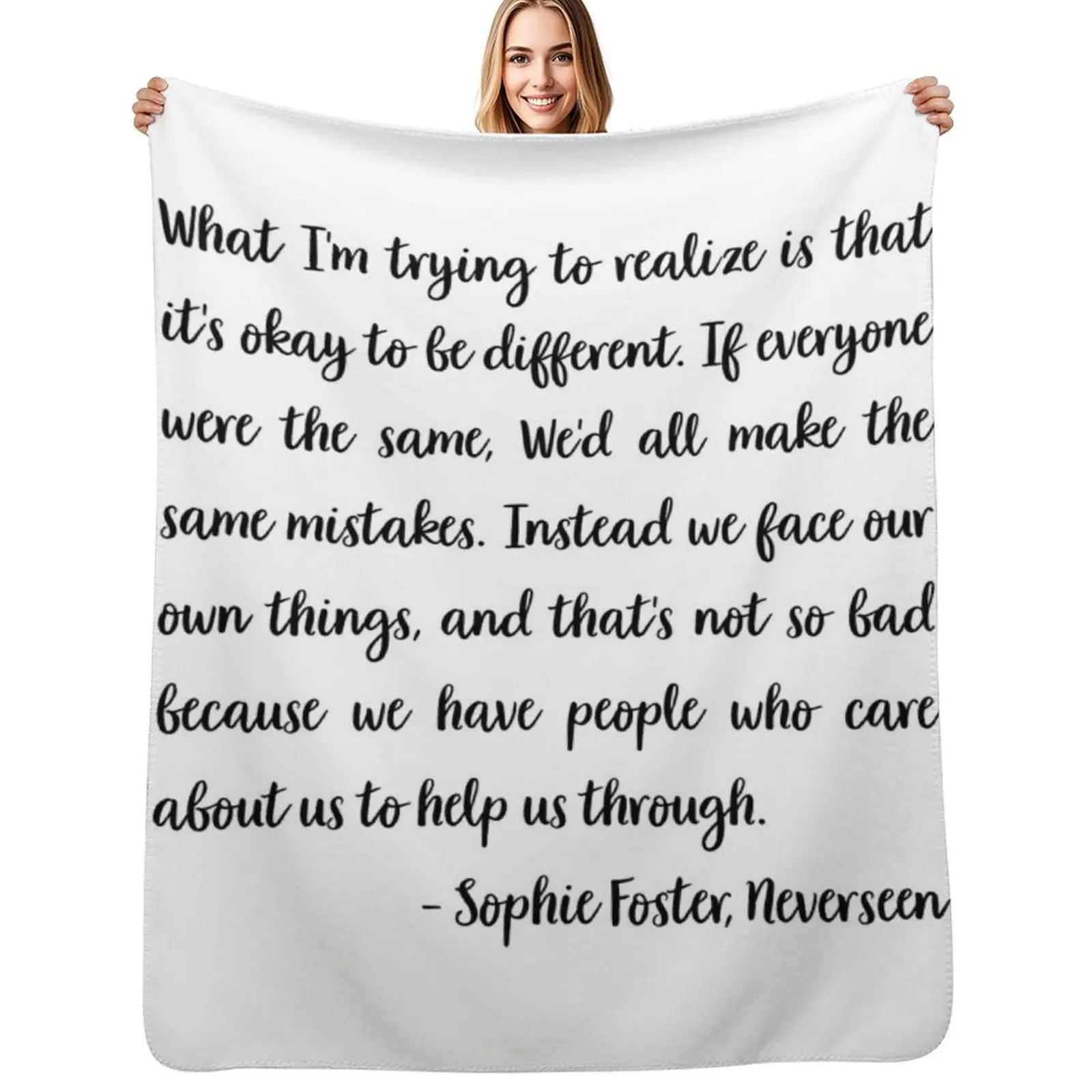 

Sophie Foster, What Im trying to realize is that Throw Blanket Cozy Warm Blanket for Bed Room Decor
