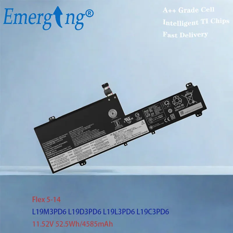 Battery For IdeaPad Flex 5 15 14 AMD SB10X49076 SB10X49078 11.52V 52.5Wh