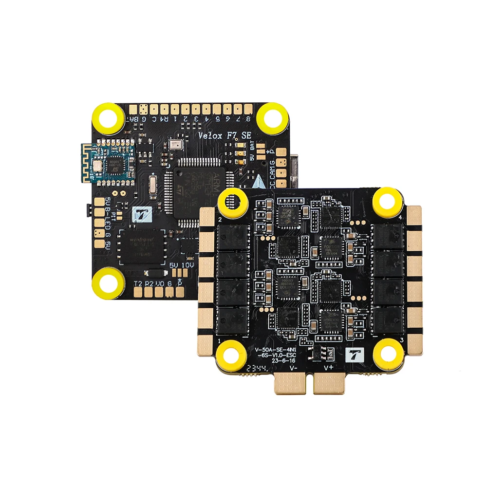 T-MOTOR F7 Stack-Velox CINE F7 FC+V50A SE 4-in-1 ESC MCU: STM32F722