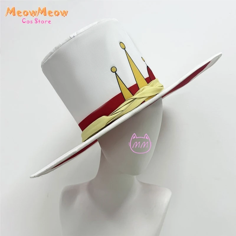 Hazbin lucifero Morningstar Costume Cosplay parrucca cappello vestito Halloween Anime Cosplay Party Demon White Outfit Prop Apple Daddy Cane