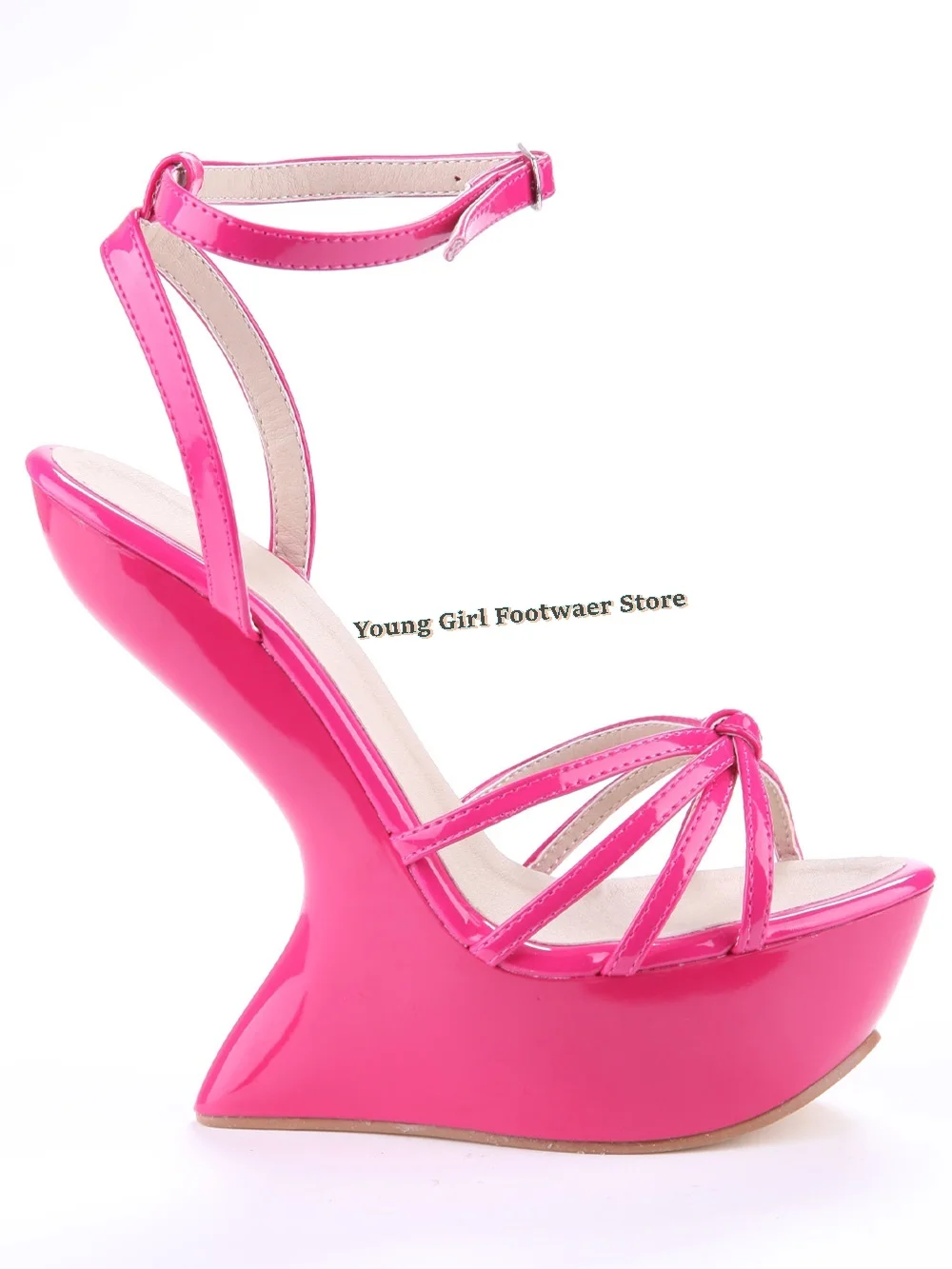 Sandali con tacco a forma speciale Europa Colori caramelle Scarpe da donna Piattaforma impermeabile Tacchi altissimi Stile sexy Venditore caldo