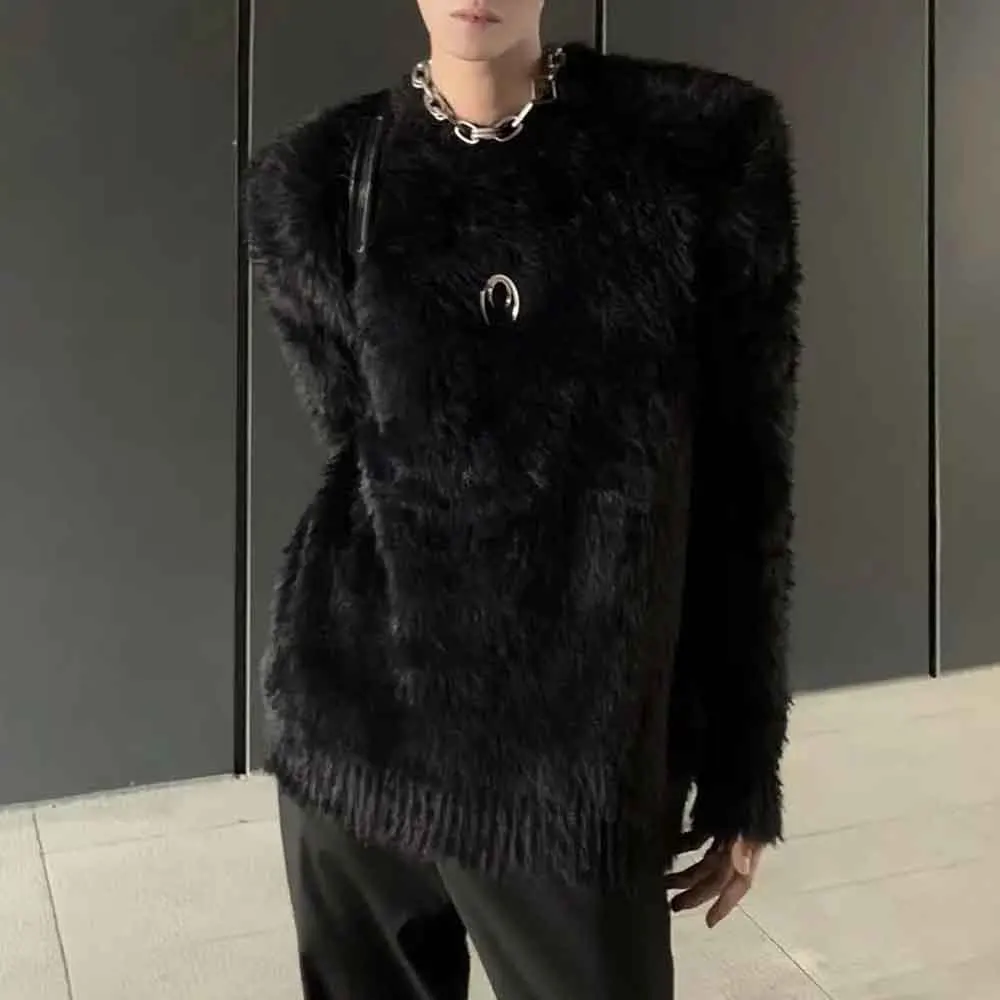 شتاء جديد الرجال بلون سترة بأكمام طويلة الأمريكية الرجعية الموضة العصرية شارع العليا عادية فضفاض المتخصصة الرجال بلايز