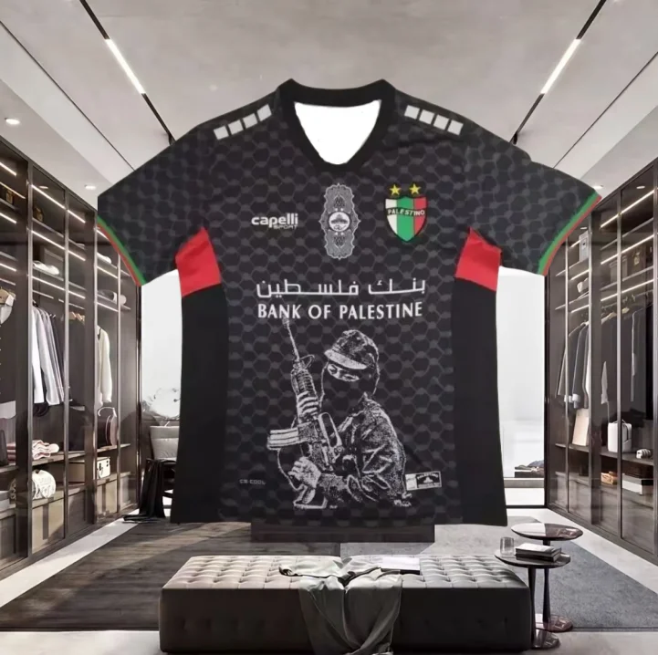 

Men‘s Clothes Tees Palestine Soccer T-Shirt for Men Jerseys Trendy Brand Round Neck Quick-drying Summer Sport T-shirt