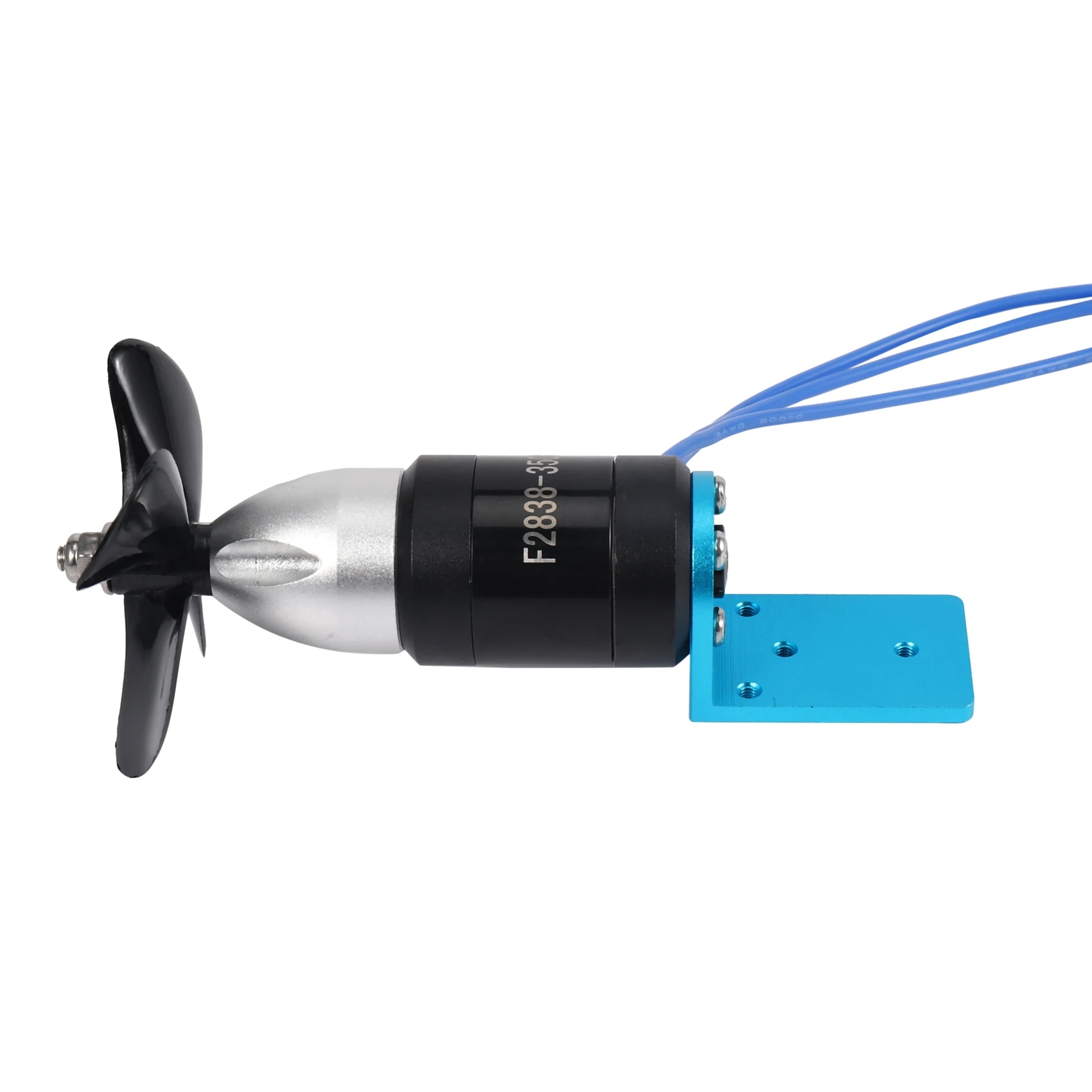 Propulsor submarino impermeable IPX8 2838 350KV 2,4 KG Motor sin escobillas de empuje con hélice de 55mm 60mm para barcos ROV RC CCW