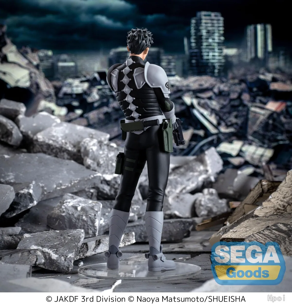 20CM Anime Kaijuu Nr. 8, Hibino Kafka-Figur, Kampfuniform, hält Pistole, stehend, Modell, Spielzeug, Geschenkkollektion, Actionfigur, PVC