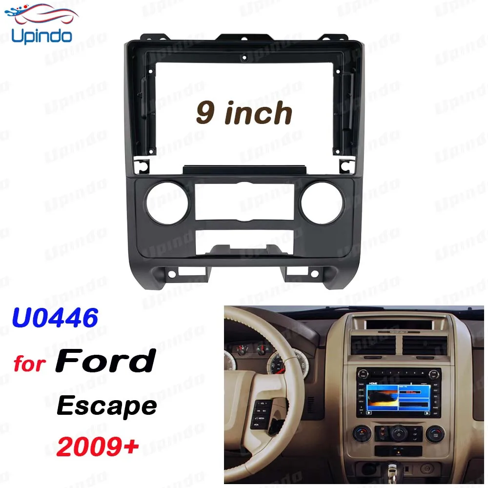 

Автомобильные аксессуары: 9-дюймовая рама панели 2 Din с радио DVD GPS MP5 для Ford Escape 2009+ Комплект крепления на приборной панели