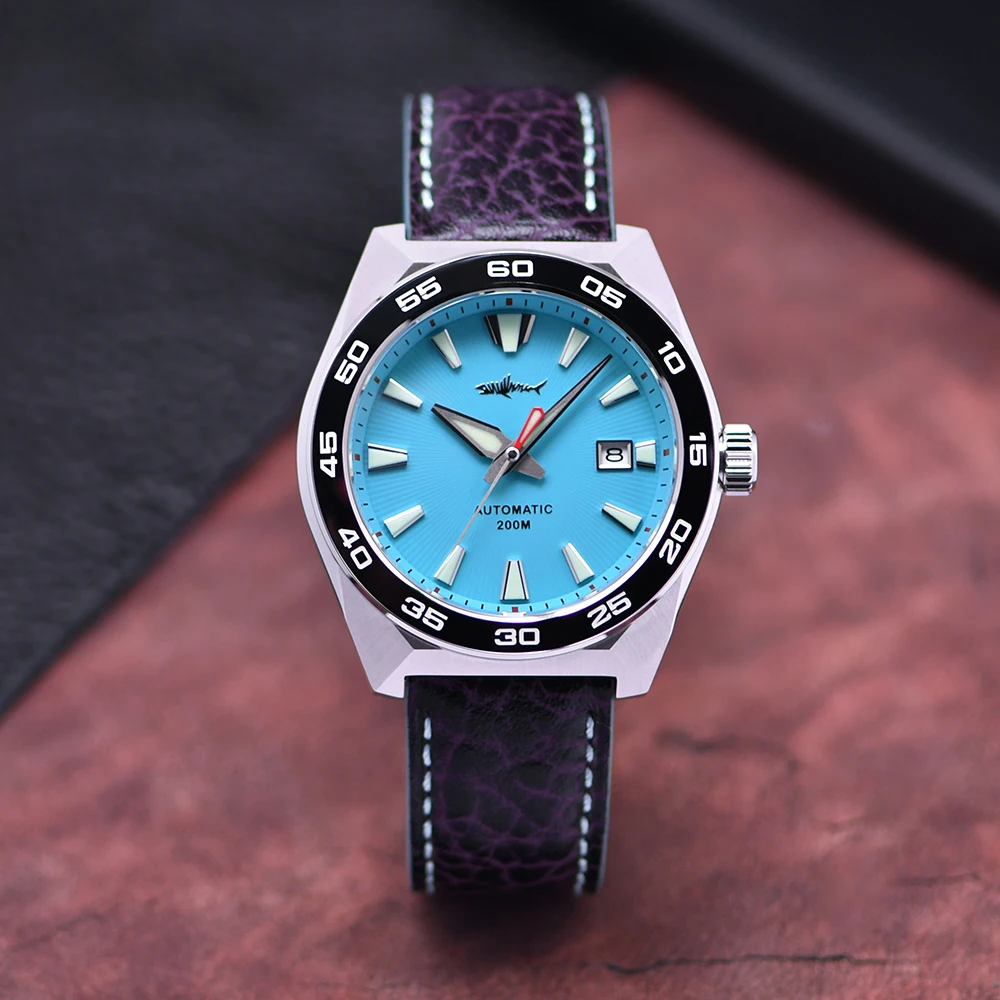 HEIMDALLR WATCH Stainless Steel Monster Watch Leather Strap Japanese NH35 Automatic Movement Sapphire Diving Watch C3 Super Lume