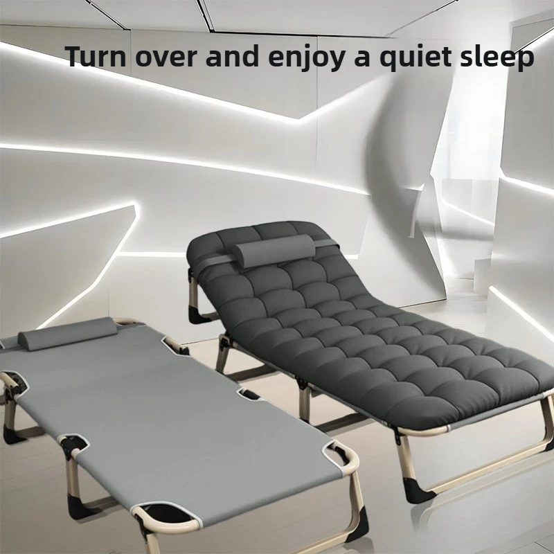 

Nap Bed Office Foldable Storage Nap Bed Single Easy Home Military Bed Companion Sitting Lying Beds Outdoor Portable Folding Beds