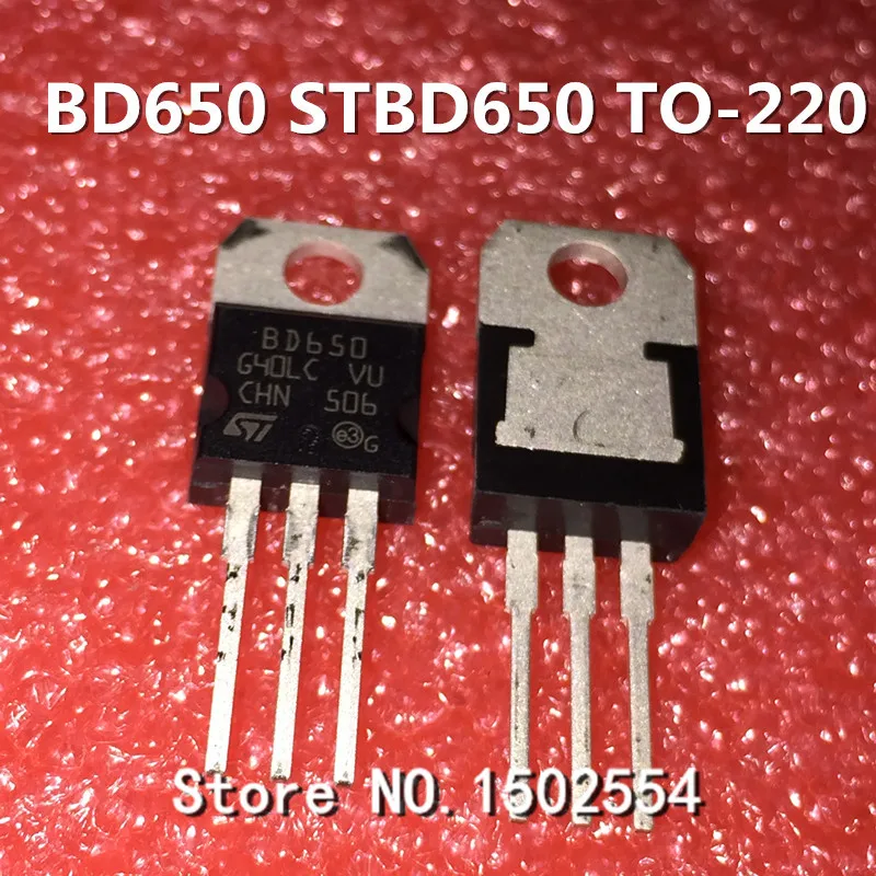 

10 шт./лот STBD650 BD650 TO-220 транзистор, новый оригинальный транзистор Дарлингтона