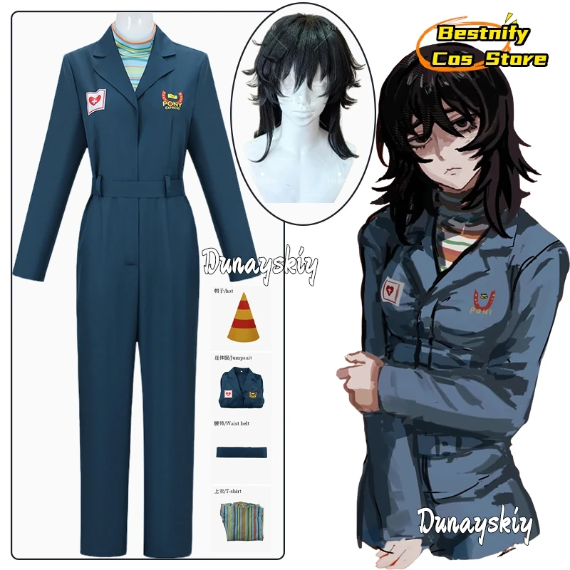 

Nurse Anya Cosplay Costume Game Mouthwashing Cosplay Women Anya Jumpsuits Hat Uniform Suit Halloween Disguise for Adult Women