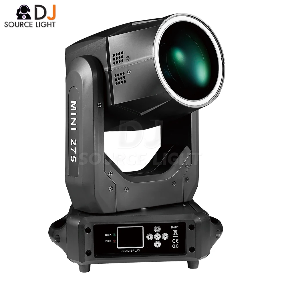 NEW MINI 275W Beam Moving Head Light With Aperture Zoom Gobo DMX Stage Lighting Projector DJ Music Party Concert Double Prismi