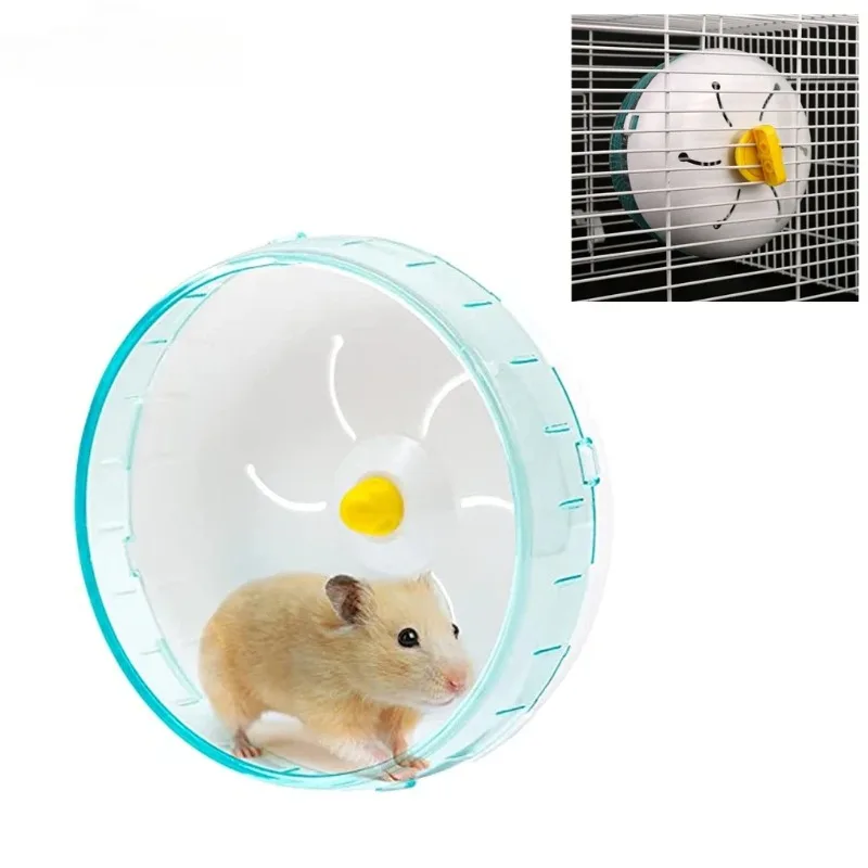 Hamster Running Disc Toy Silent Small Pet Rotatory Jogging Wheel Small Pets Sports Wheel Toys Hamster Cage Accessories