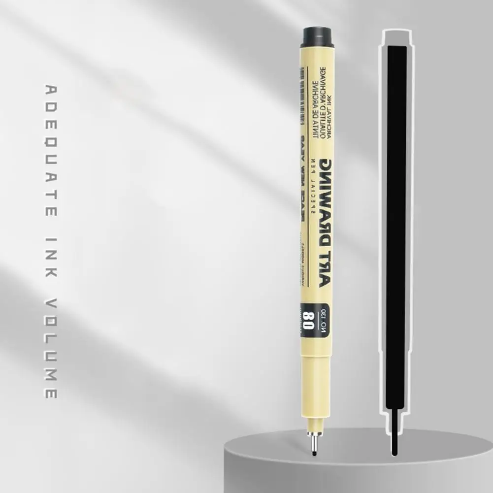 Impermeável agulha caneta Fineliner Set, 12 diferentes larguras de linha para artistas, esboçando ilustração