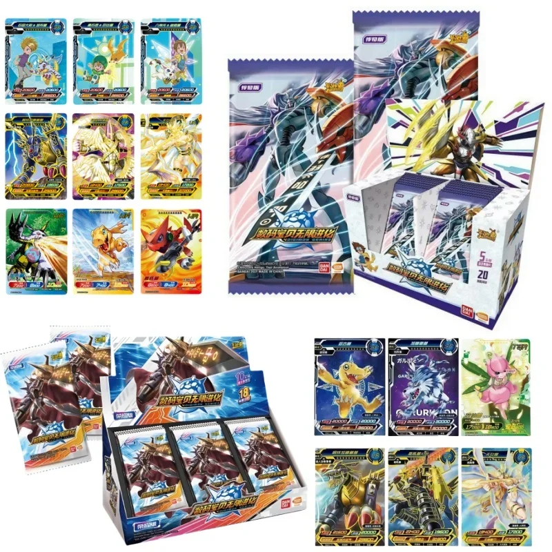 

KAYOU Digimon Adventure Genuine Battle Card Peripheral Adventure Trading Card Legendary Tyrannosaurus Rex Anime Peripheral Toys