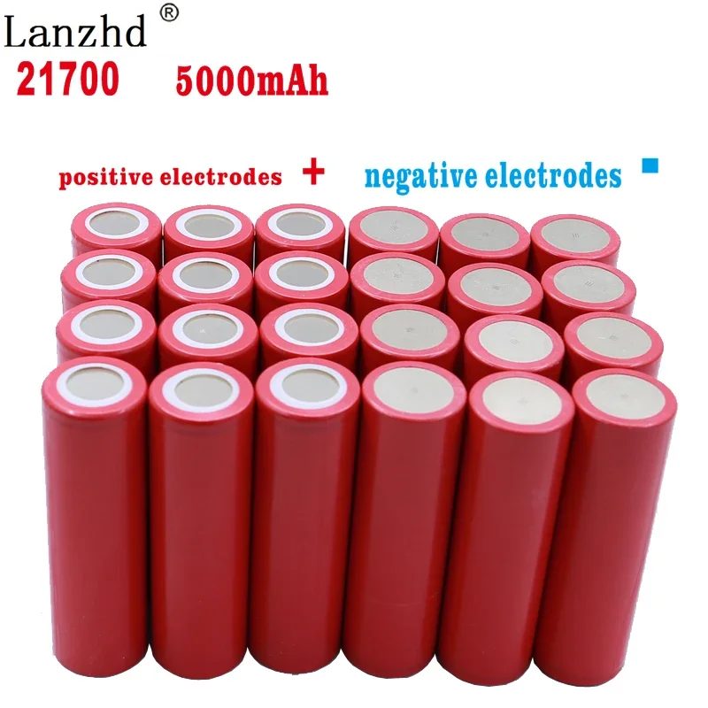 1-10PCS 25A 21700 battery 3.7V 21700 5000mah 5C lithium Li-lon batteries for Toy tools flashlight mobile battery