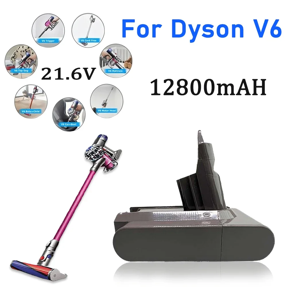 V6 21.6V For Dyson  6000/8000/10000mAh battery,Replacement electric tools handheld vacuum cleaners