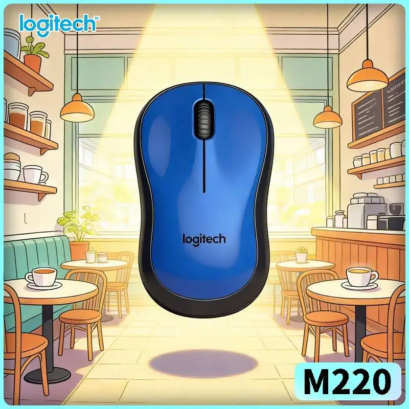 Logitech M220 Silent Mouse 1000 DPI Compact Portable 2.4GHz Connection 18-Month Battery Office Accessory