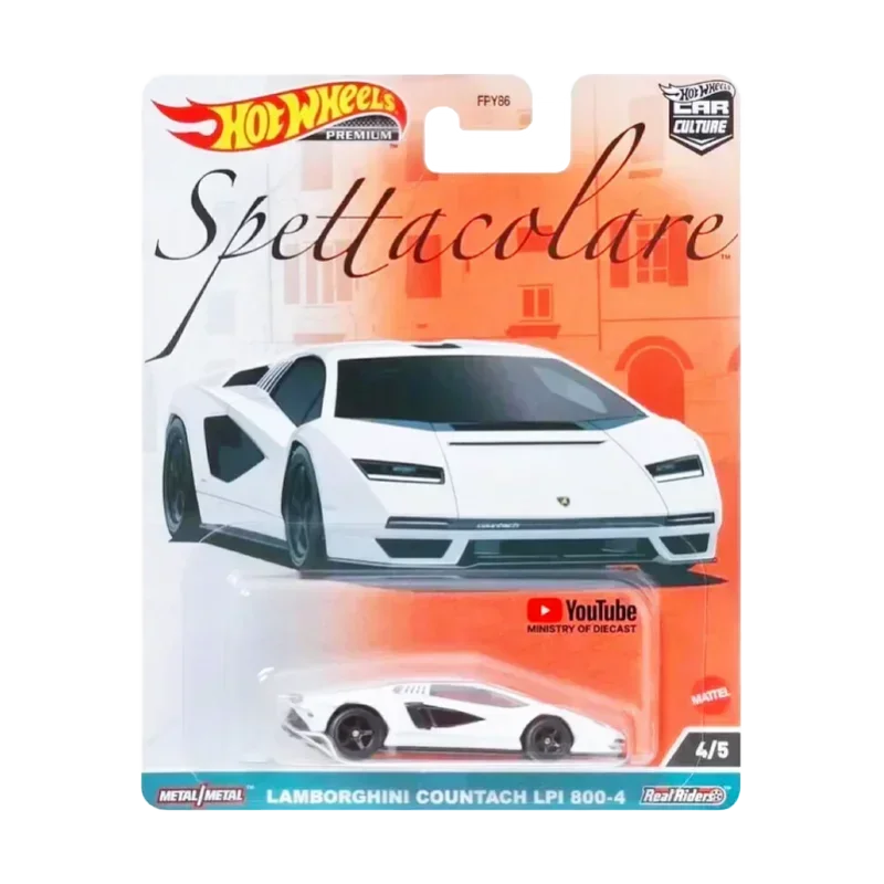 Hot Wheels-Premium Diecast Car Culture for Kids, Alfa Romeo Lancia Stratos, Brinquedos para Crianças, Presente para Menino, Original, 1:64