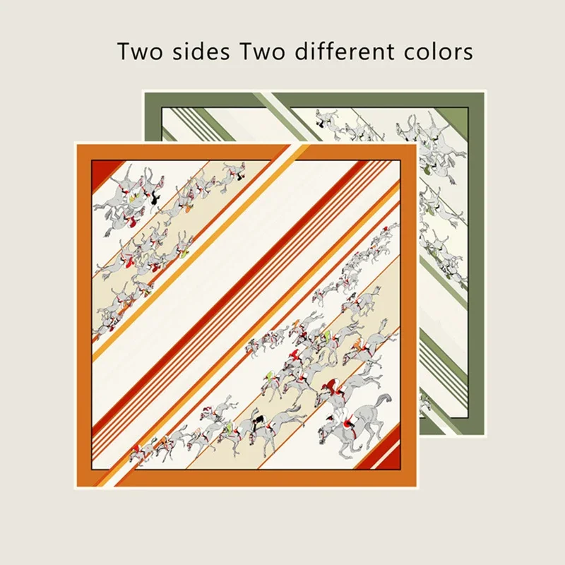 

Latest Design Two-sided Twill Women Scarf Sunscreen Foulard Shawl Hijab Female Hair Hijab Wraps Neckerchief Bandanda Echarpe