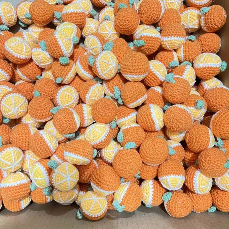 10PC wełniana symulacja dziewiarstwa Persimmon orzechowe jabłko pleciony truskawka pomarańczowy wisiorek klucz Cahin nieśmiertelne owoce Home Decor