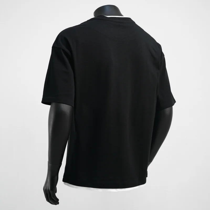 Nep twee V-hals ontwerp korte mouwen T-shirts voor heren zomer 2025, nieuwe veelzijdige casual losse modetrend top