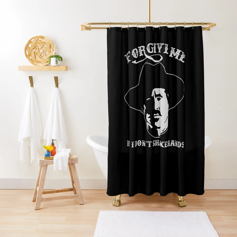 

Forgive Me If I Don't Shake Hands Funny T Shirt Tombstone Shower Curtain Funny Shower Curtain