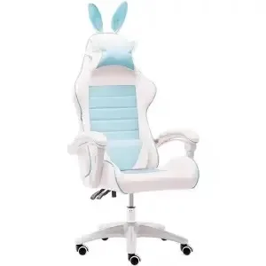 

Cute Pink Gaming Chair Home Girl Anchor Live Broadcast Ergonomic Game Athletic Swivel Chair Computer Chair Macaron Series