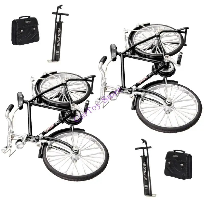 Figurka ze stopu roweru pocztowego o skomplikowanym designie, idealna do ekspozycji edukacyjnych lub prezentów