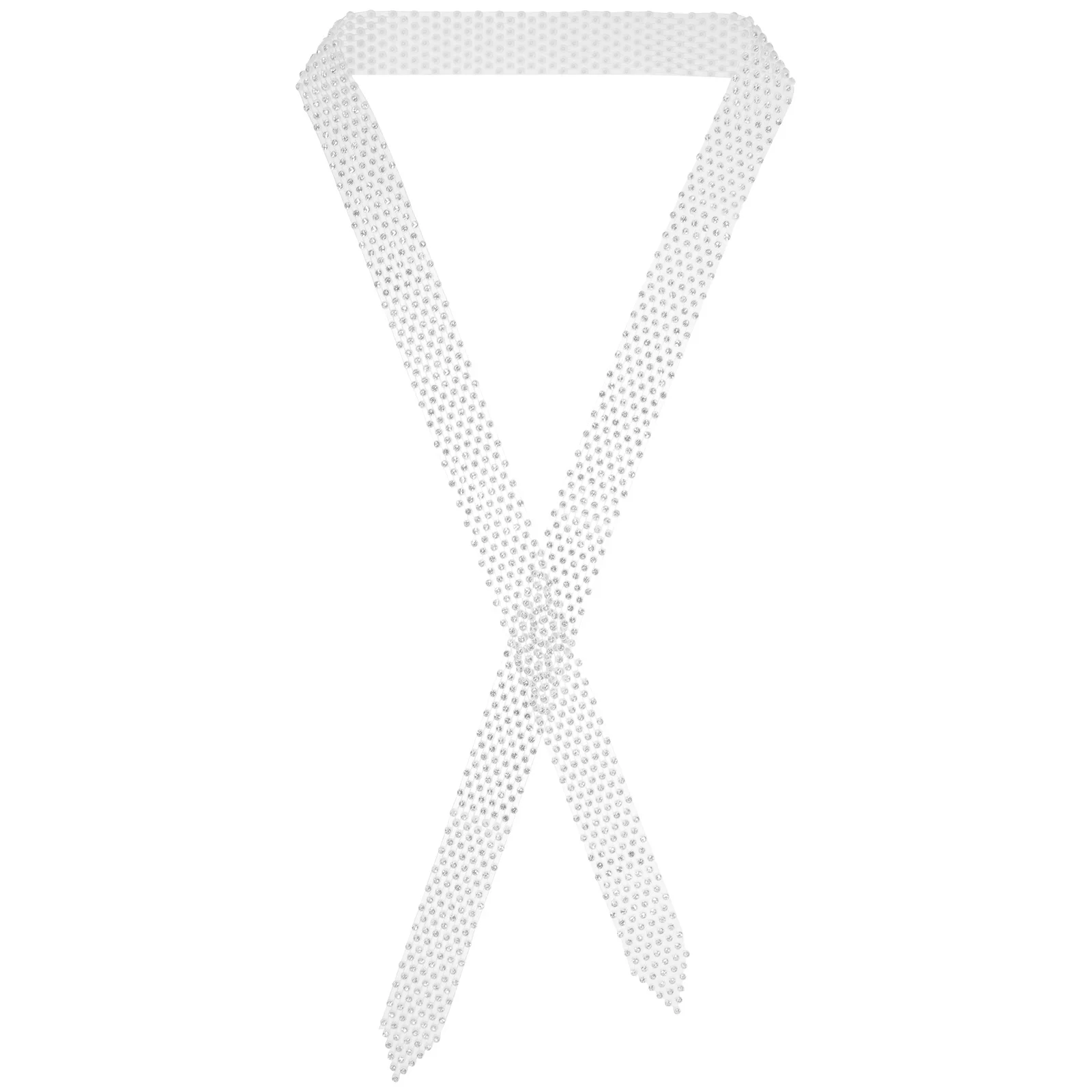 

Womens Rhinestone Tie Sequin Scarf Sparkle Neck Tie Party Wear Disco Accessory Womens Necktie Sequin Belt Ties for Women