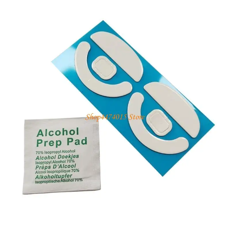 K1AA 2 مجموعات ألعاب الماوس زلاجات الماوس انزلاق القدمين Mousepad ل اللاسلك الماوس الأبيض