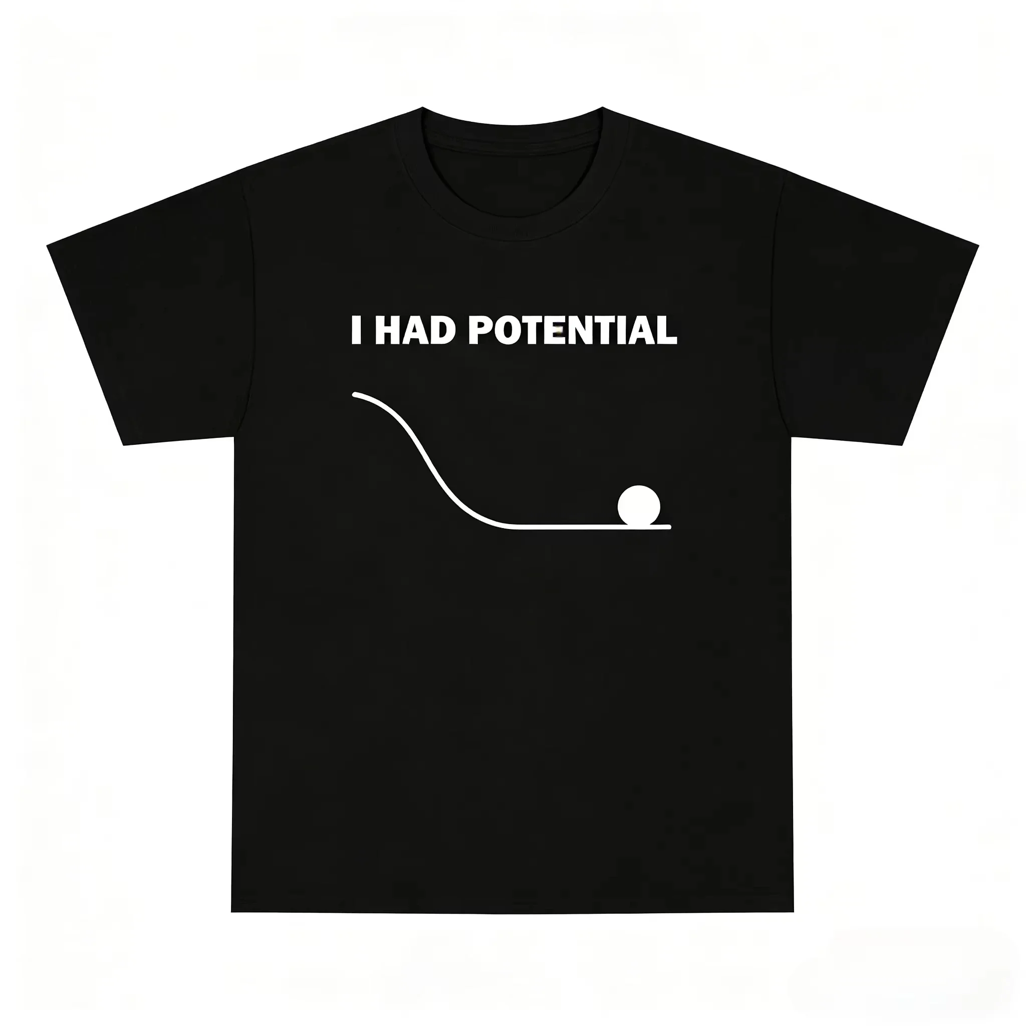 Hail Mary “I Had Potential” Unisex Shirt 2026 Summer New Fashion Y2k Men Short Sleeve Tshirt