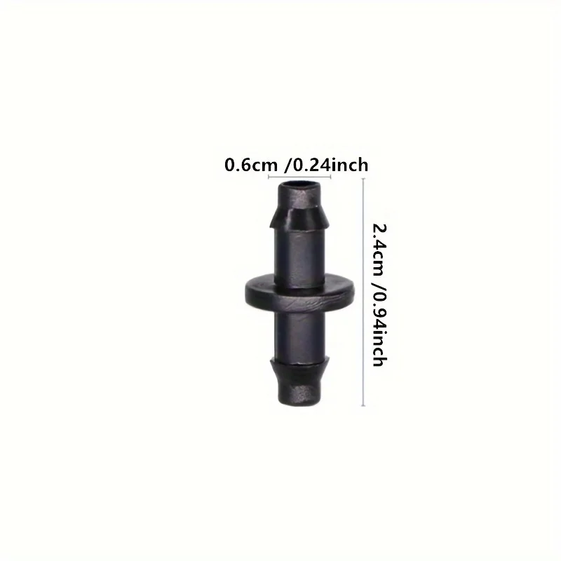 Multiple barbed capillaries1/4inch hose repair connector，Suitable for planting, garden irrigation, and agricultural use; comes a