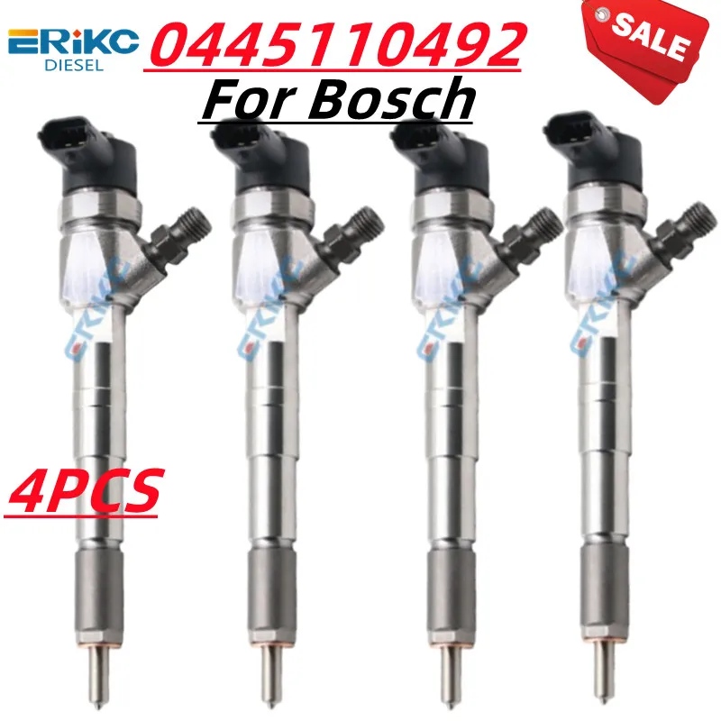 ERIKC 0445110492 Common Rail New 571001160101 Diesel Fuel Injector Nozzle 0 445 110 492 For Bosch 0445 110 492