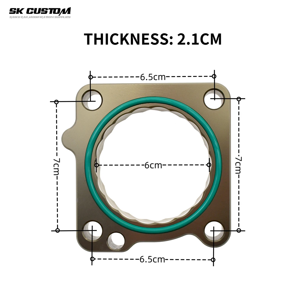 Throttle Body Spacer For Honda Odyssey RC3 K24W5 Accord CR2 CRV RM4 K24V6 Elysion RR8 Spirior CU6 Al Alloy Vortex Intake Gasket