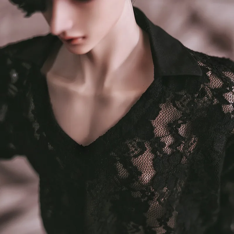 V-neck Lace Shirt BJD 1/4 1/3 Uncle SD ID75 Doll Clothes Accessories CMB332