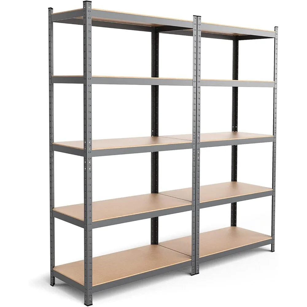 

ERGOMASTER Garage Storage Shelves 5-Tier Shelving Unit 2920LBS Heavy Duty Shelving Adjustable Boltless Organizer Rack for Wareho