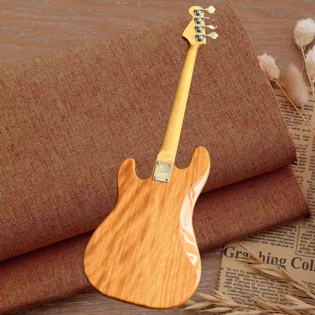 Electric guitar, customizable, made of maple and mahogany, bass, in stock, fast and free shipping F1