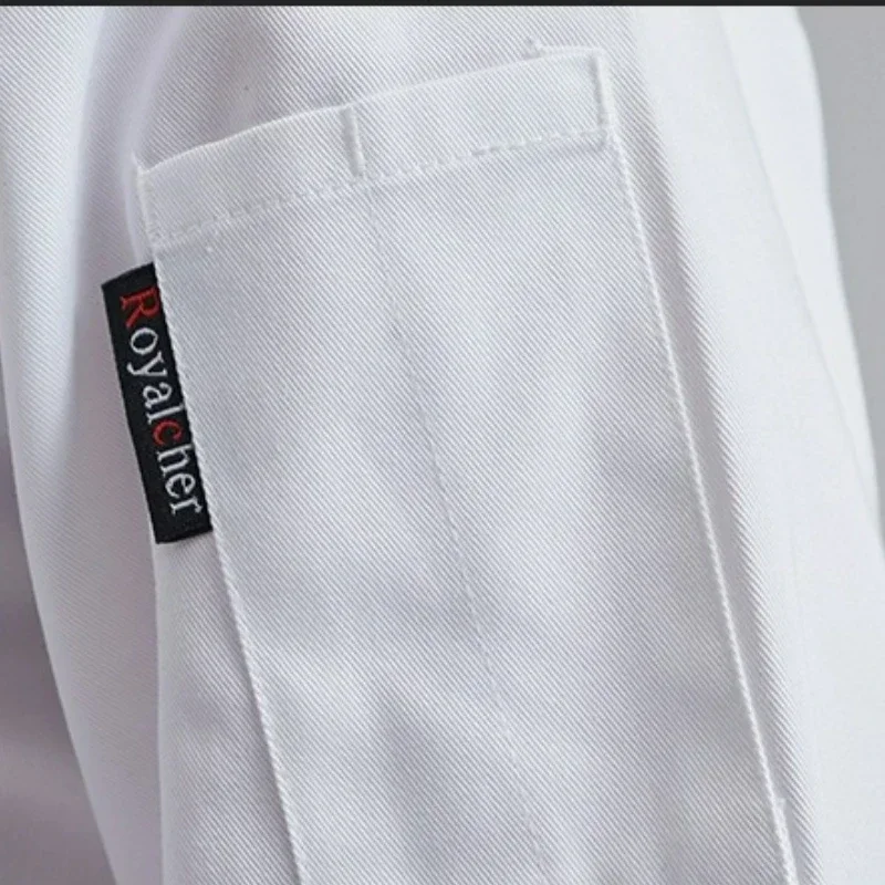 Unisex Chef Restaurant Jas Korte Mouwen Chef Jas Mannen Keuken Kleding Ober Bakkerij Uniform