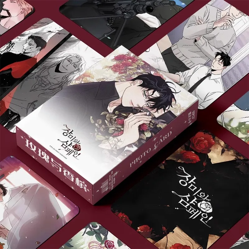 New Korean Comic Set Magic Spell Laser Lomo Card Manga Characters 3 Inches Photo Card Fans Collection Cards